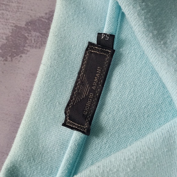 Vintage Giorgio Armani Patterned Longsleeved Shirt Polo - Picture 2 of 8